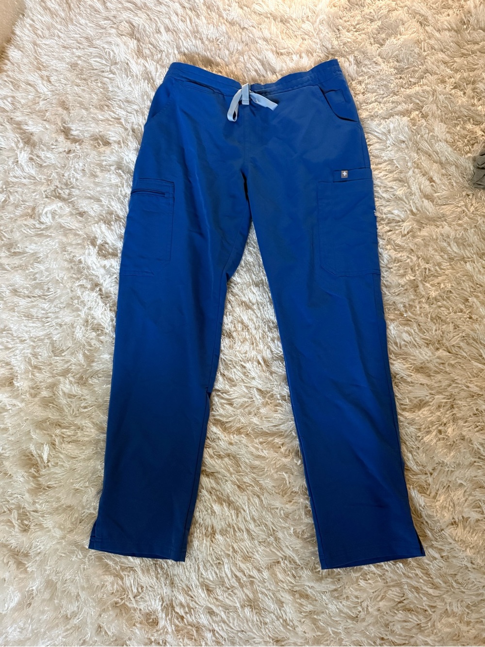 Figs Women's Royal Blue Cargo Scrub Pants